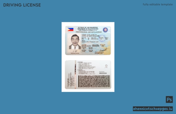 Beispiel für einen philippinischen Führerschein